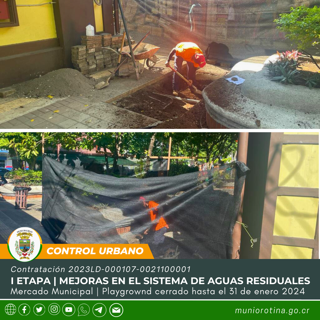 Mejoras en el sistema de aguas residuales Mercado Municipal