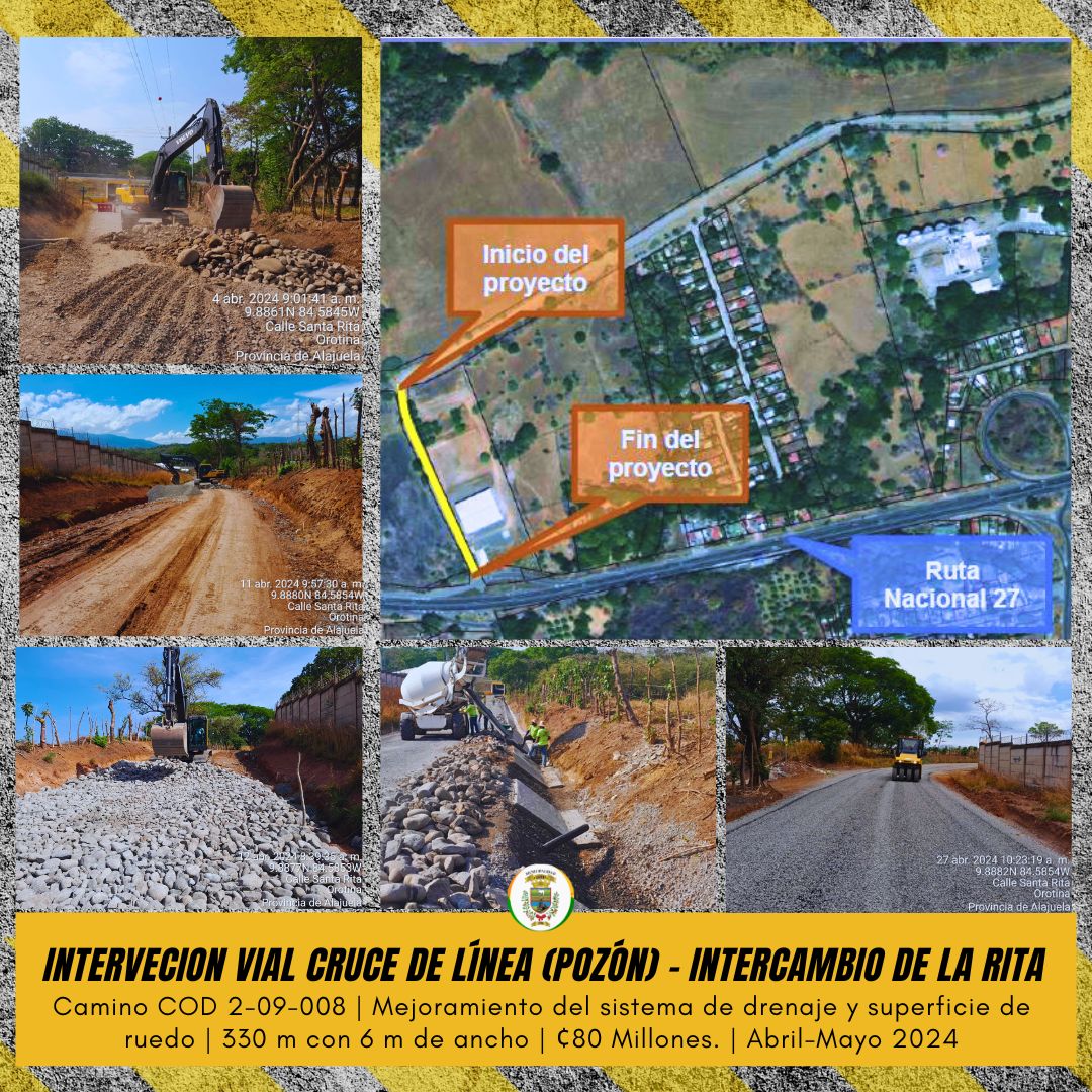 Intervención Vial Cruce de Pozón hasta la Rita