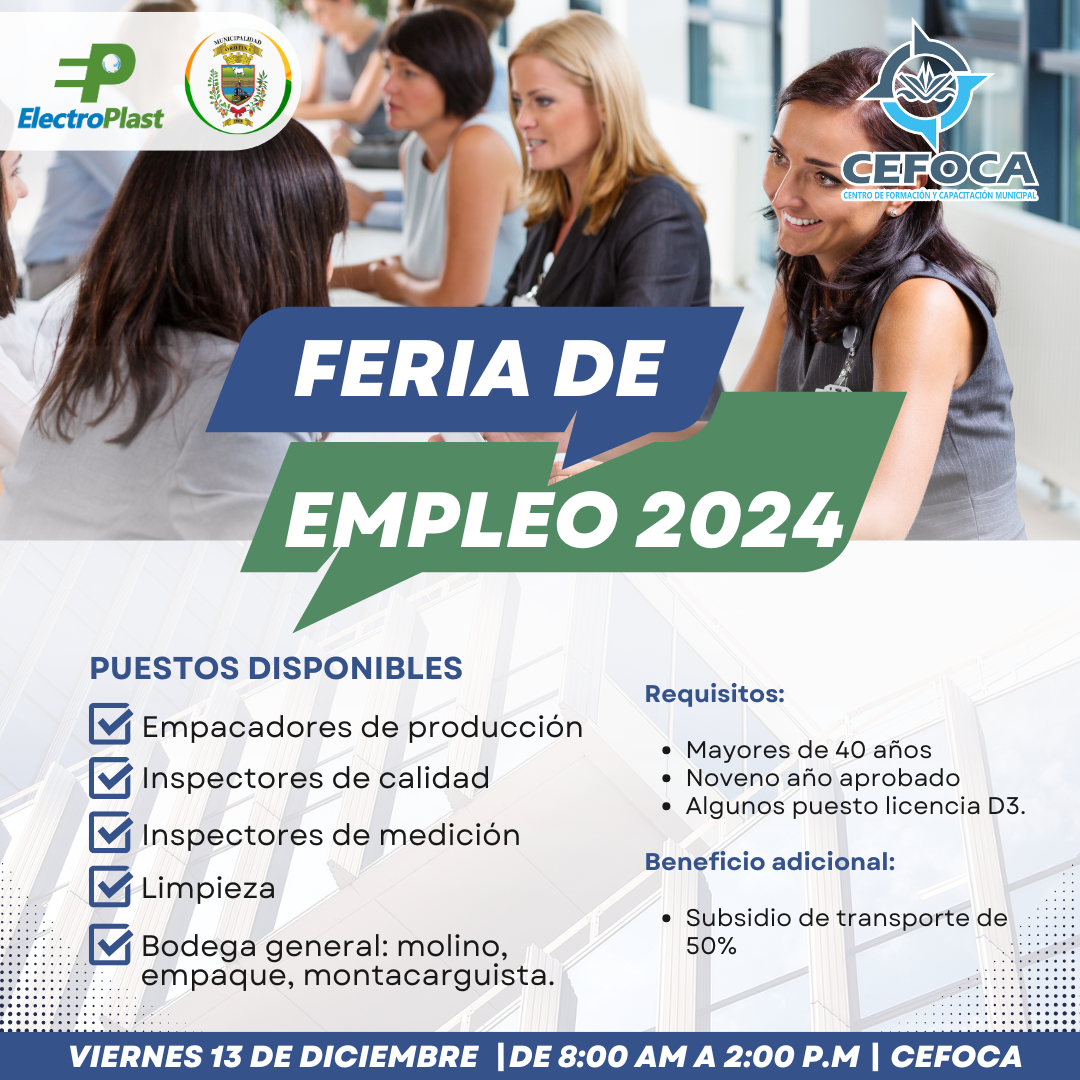 Feria de Empleo Muni Electroplast 2024